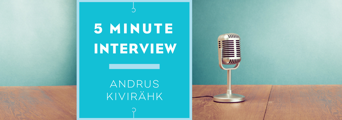 5 minutes with Andrus Kivirähk