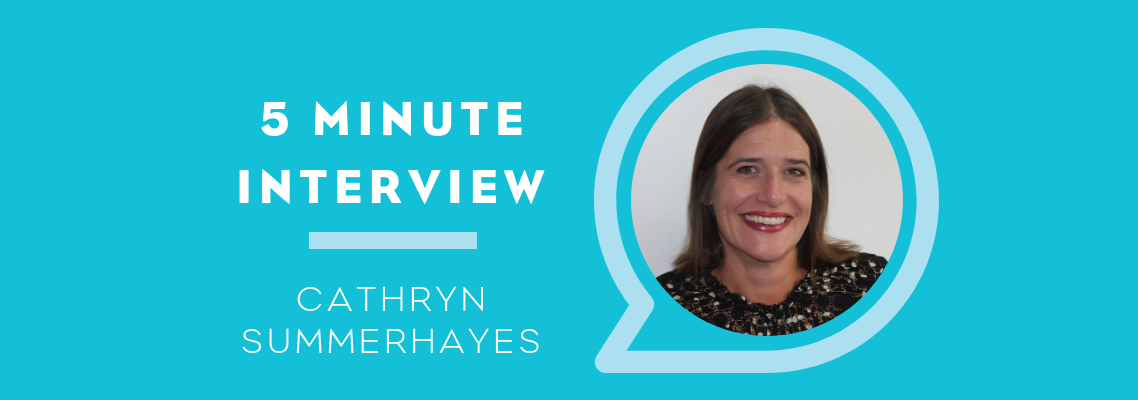 5 Minutes with Cathryn Summerhayes